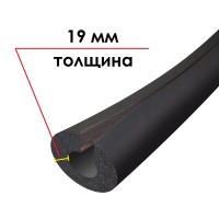 Трубка K-FLEX 19x035-1 ST IN CLAD black