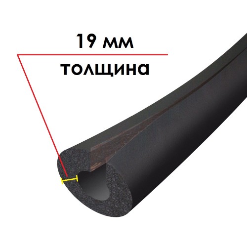 Трубка K-FLEX 19x114-1 ST IN CLAD black
